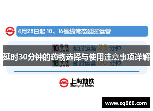 延时30分钟的药物选择与使用注意事项详解